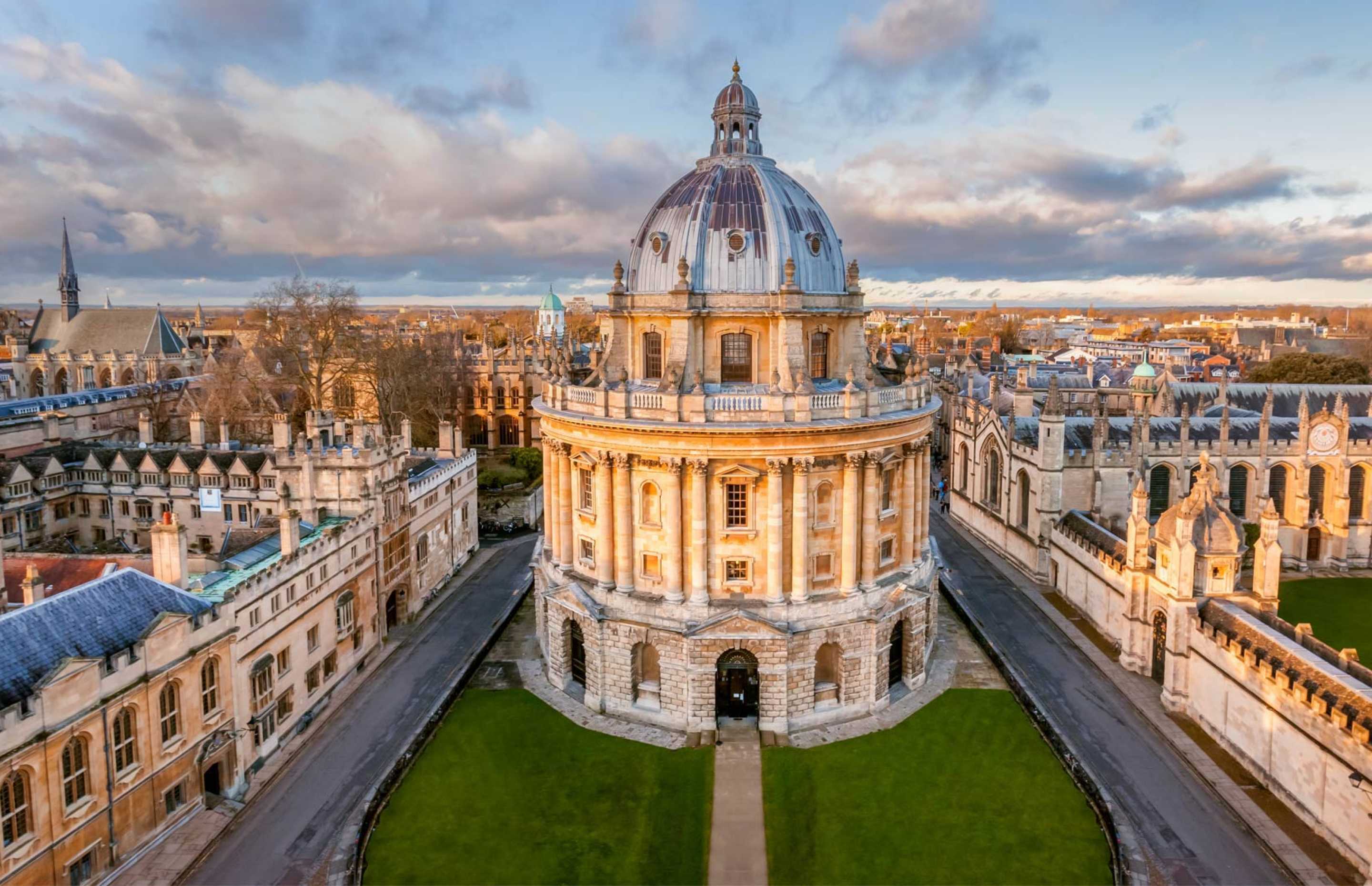Dronenfoto mit dem Forschungsinstitut von Oxford University.